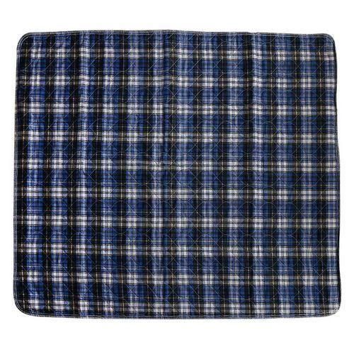 Reusable Underpad Absorbent Bedwetting Bedpad Bed 80x90cm Blue Grid