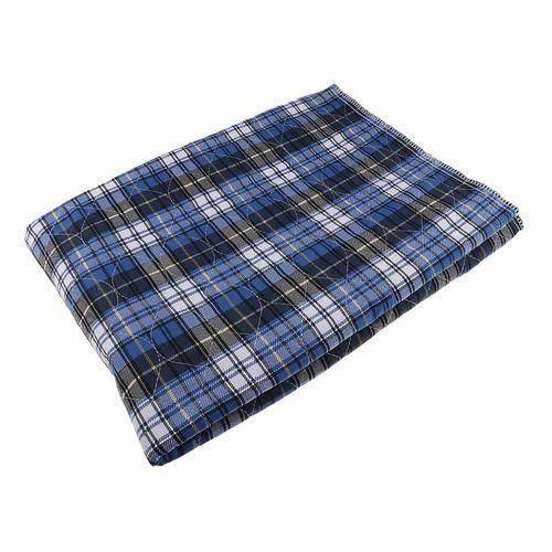 Reusable Underpad Absorbent Bedwetting Bedpad Bed 80x90cm Blue Grid