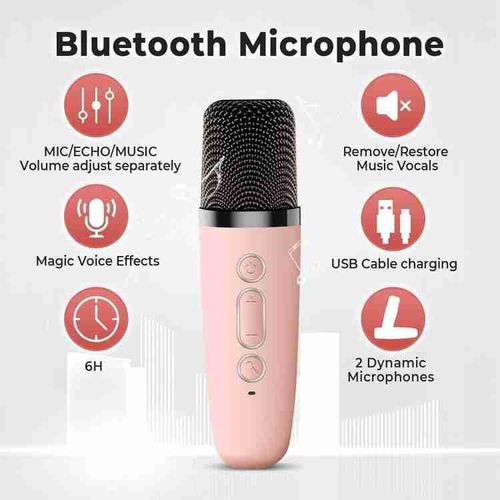 Wireless Mini Karaoke Speaker with Mic - Multicolor