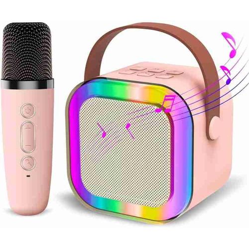 Wireless Mini Karaoke Speaker with Mic - Multicolor