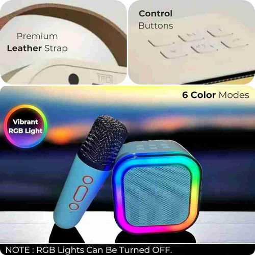 Wireless Mini Karaoke Speaker with Mic - Multicolor