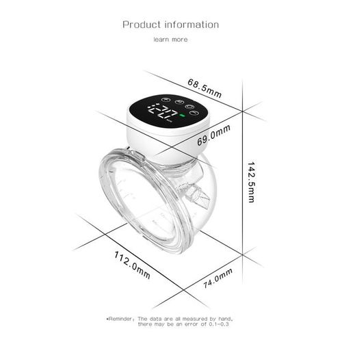 New Upgrades Wearable Breast Pump Hands Free Electric Portable Wearable Breast Pumps BPA-free Breastfeeding Milk Collector