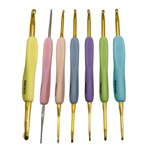 7Pcs/Set Crochet Hooks Set DIY Wooden Knitting  Double