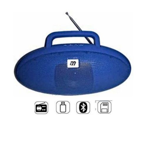 Mini Speaker Portable Bluetooth Tf Fm Speaker - Black/Blue