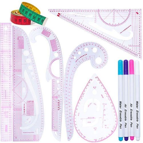 French Curve Rulers Set Measure Tools Patchwork Ruler Clothing Sample Metric Yardstick Design Pattern Craft Cutting Tool