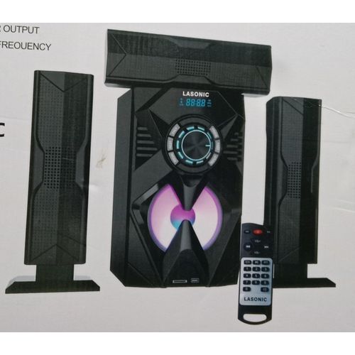 3.1 Multimedia Speaker Subwoofer  System With Remote And Bluetooth Function-Black
