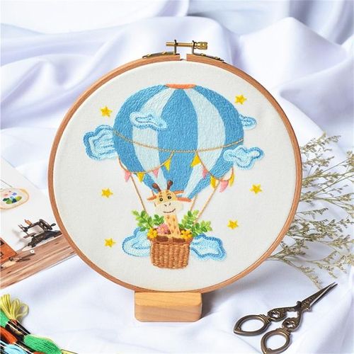 Beginner Embroidery Kits Cartoon Pattern Diy Embroidered Material Set Hand Needlework Craft Kit Needle Arts Cross Stitch Decor