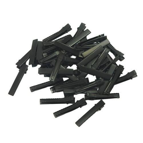 Handicraft Black Metal Hair Clips 50x Alligator Hairpins DIY Hair