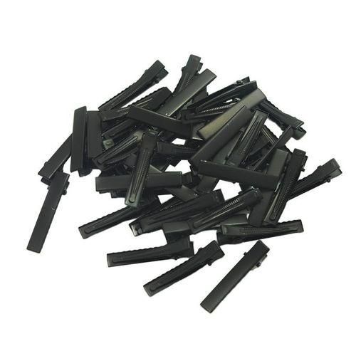 Handicraft Black Metal Hair Clips 50x Alligator Hairpins DIY Hair