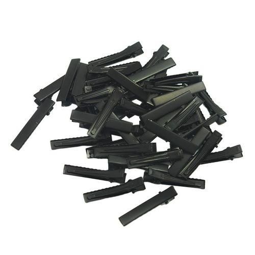 Handicraft Black Metal Hair Clips 50x Alligator Hairpins DIY Hair
