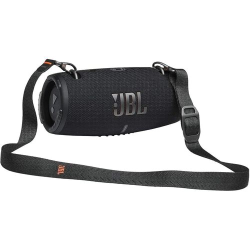 Jbl Xtreme 3 Portable Waterproof Speaker with Massive Original Pro Sound, Immersive Deep Bass, 15H Battery, Built-In Charger, PartyBoost Enabled, Easy-to-Carry Strap - Black