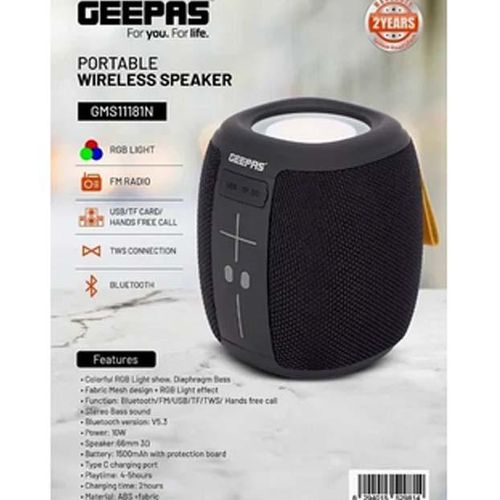 Geepas Portable Wireless Bluetooth Radio-Multi