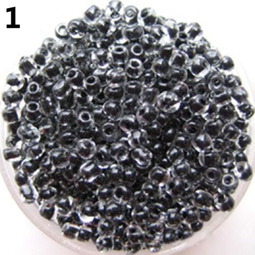 500Pcs 2mm Round Glass Seed Beads For DIYDark Purple