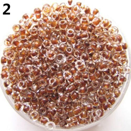 500Pcs 2mm Round Glass Seed Beads For DIYDark Purple