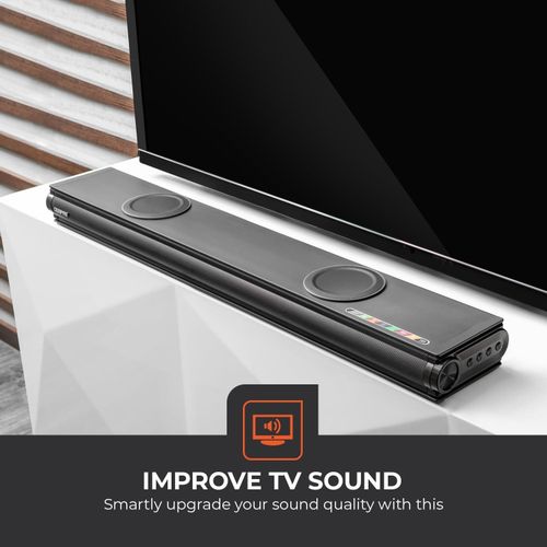Geepas Powerful Bass Portable Sound Bar System,LED Display,Deep Bass with Mobile,TV,Tablet PC,Laptop,Computer & More-Black