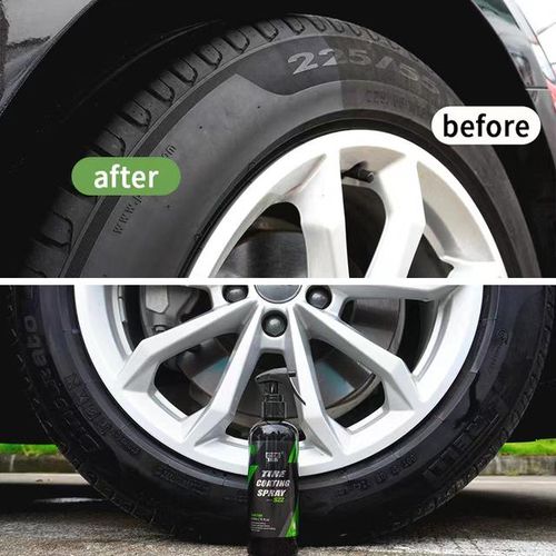 HGKJ S22 Car Tyre Gloss Coating Spray Hydrophobic Sealant Wax Tire Blackening Refurbishing Agent Tire Care Spray Auto Detailing-300ml_Dark Grey