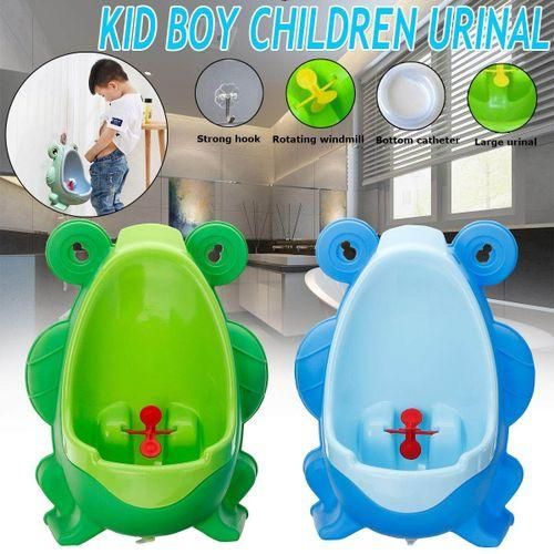 Bathroom Child Kids Boys Frog Potty Urinal Stand Up Sit Dowm Pee Poo Trainer Royal Blue