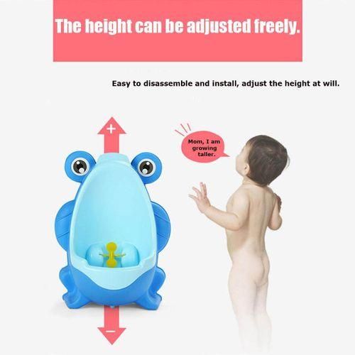Bathroom Child Kids Boys Frog Potty Urinal Stand Up Sit Dowm Pee Poo Trainer Royal Blue
