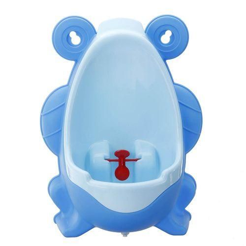 Bathroom Child Kids Boys Frog Potty Urinal Stand Up Sit Dowm Pee Poo Trainer Royal Blue