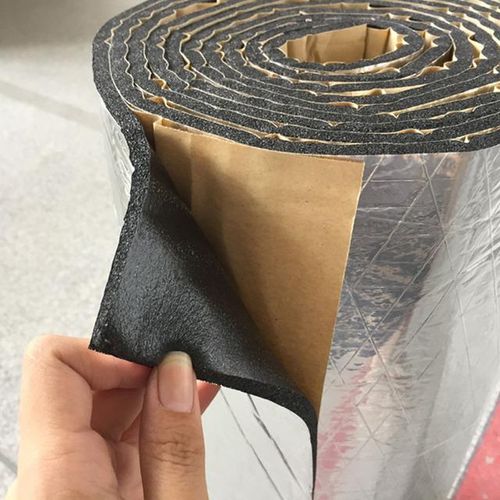 2000x500mm 10mm Aluminum Foil Sound Deadener Insulation Mat Noise Heat Shield Insulation Car Deadening Foam Cotton Sound-