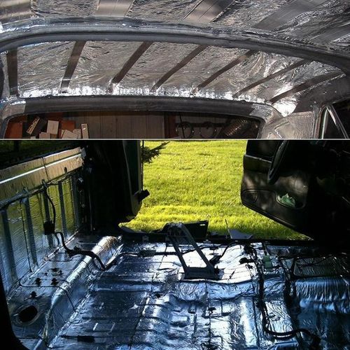 2000x500mm 10mm Aluminum Foil Sound Deadener Insulation Mat Noise Heat Shield Insulation Car Deadening Foam Cotton Sound-