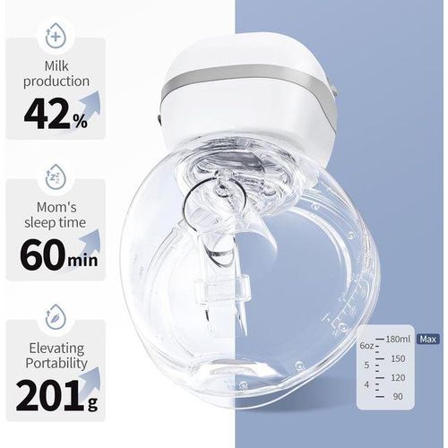 Wearable Breast Pumps 12 Levels & 3 Modes Electric Wireless Breastpump BPA Free with LCD Display Portable Mother Milk