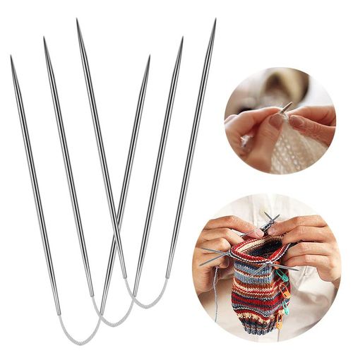 3pcs Circular Knitting Metal Cable Circular Knitting Set Knitting Yarn Knitting For Sweaters Hats Socks