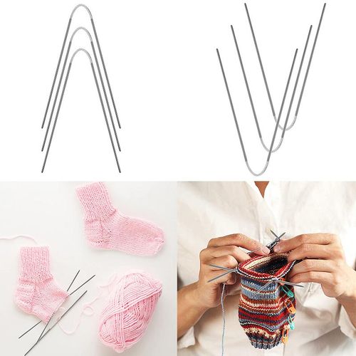 3pcs Circular Knitting Metal Cable Circular Knitting Set Knitting Yarn Knitting For Sweaters Hats Socks