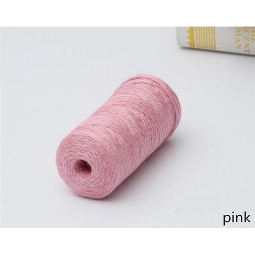 1roll 100m Natural Burlap Hessian Jute Twine Cord Hemp String 2mm Wrap Packing String Rustic Wedding Decoration Aa7905