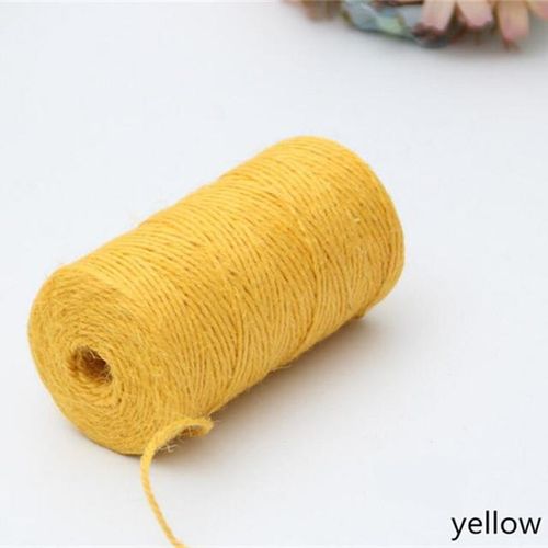 1roll 100m Natural Burlap Hessian Jute Twine Cord Hemp String 2mm Wrap Packing String Rustic Wedding Decoration Aa7905