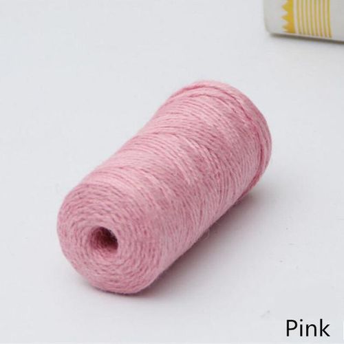 1roll 100m Natural Burlap Hessian Jute Twine Cord Hemp String 2mm Wrap Packing String Rustic Wedding Decoration Aa7905
