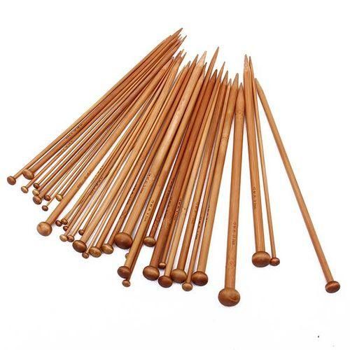 18 Sizes Carbonized Bamboo Knitting  Single Pointed  Set