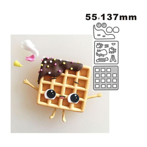2022 New Waffle Chocolate Decoration Metal Cutting Dies For Scrapbooking Paper Craft And Making Embossing Decor No Stamps