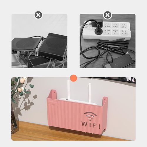 Router Shelf Wall Hanging /Multifunction/ Easy To New Pink