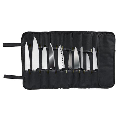 22 Pockets Durable Chef  Roll Bag Carry  Black