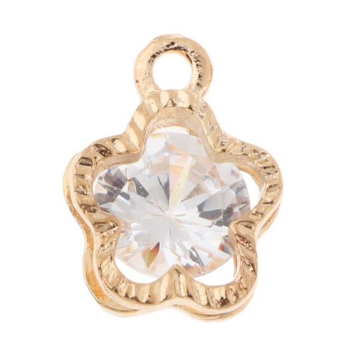 10 Pieces Crystal Alloy Rhinestone Charms Pendant DIY