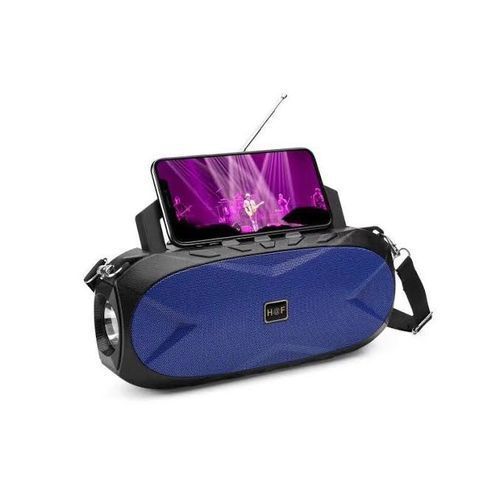 Hf Bluetooth Speaker,Inbuilt Torch, Phone Call Control-Blue