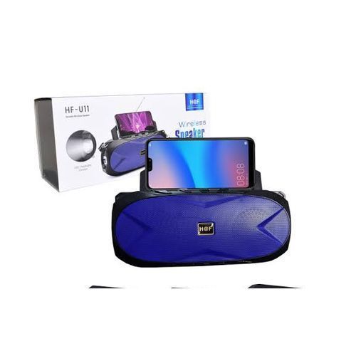 Hf Bluetooth Speaker,Inbuilt Torch, Phone Call Control-Blue