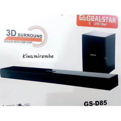 Global Star  Mega Bass Bluetooth 2.1 Channel Wireless Subwoofer With Clear Sound - Black