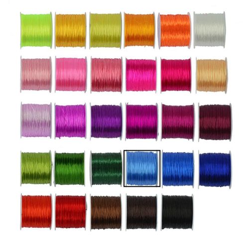 50 Yards Stretchy Elastic Beading Thread Cord Bracelet String Sky Blue