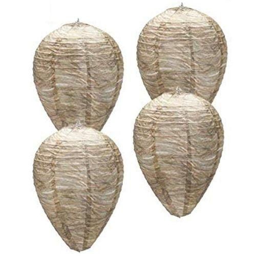 4PCS Decoy Hanging Fake Wasp Nest Paper Wasp Nest for