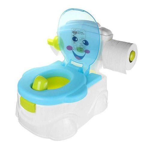 2 In 1 Music Kids Baby Toilet Training Children Toddler Potty Trainer Seat Chair Blue blue