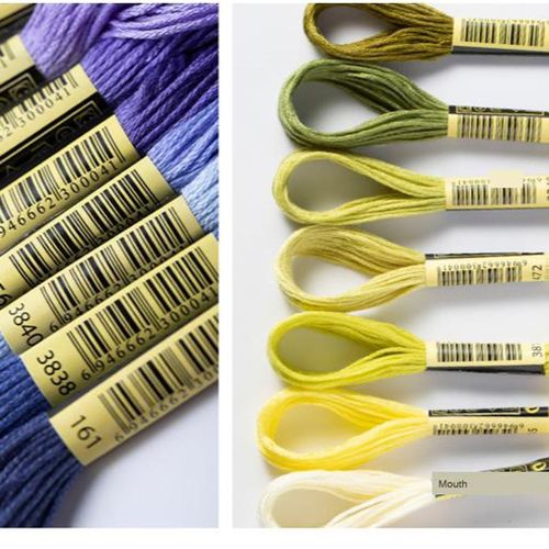 50 Skeins Mix Colors Cotton Craft Cross Stitch Embroidery Thread Floss