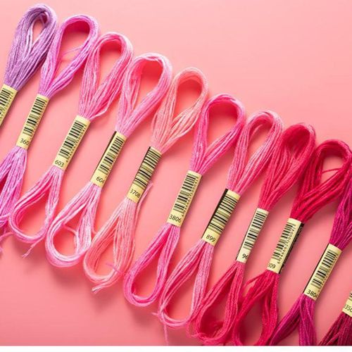 50 Skeins Mix Colors Cotton Craft Cross Stitch Embroidery Thread Floss