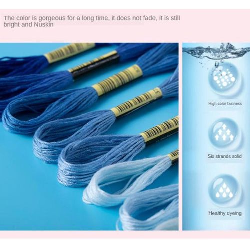 50 Skeins Mix Colors Cotton Craft Cross Stitch Embroidery Thread Floss