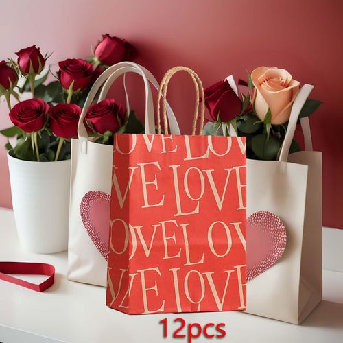 12Pcs Valentine's Day Gift Bag Romantic Party Favors  A