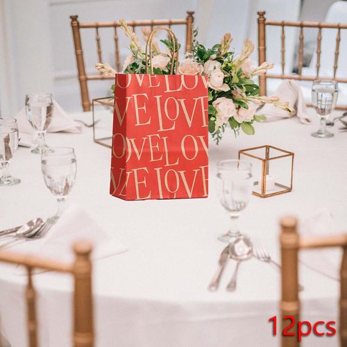 12Pcs Valentine's Day Gift Bag Romantic Party Favors  A