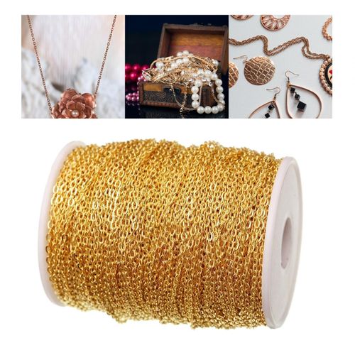 Necklace Chains DIY Crafts Link Cable Chain For Golden
