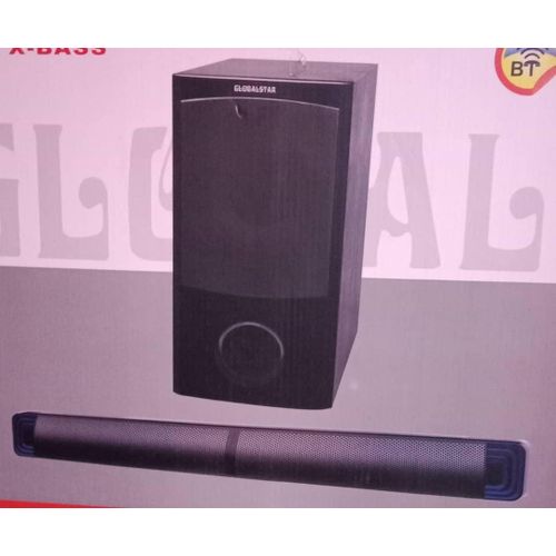 Global Star 2.1 Multimedia Soundbar Speaker With Very Clear Sound-Black
