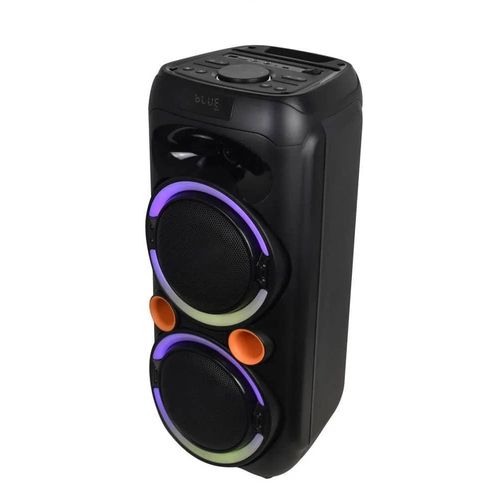 Party Speaker With Microphones Remote Control And Recording Function-Black